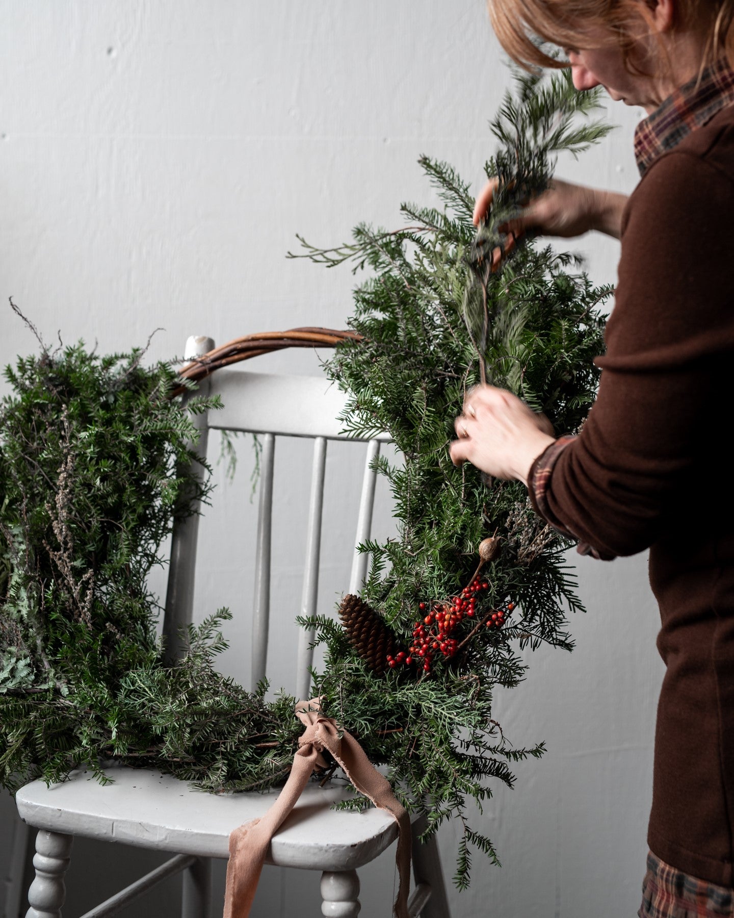 Atelier - Couronne des fêtes
