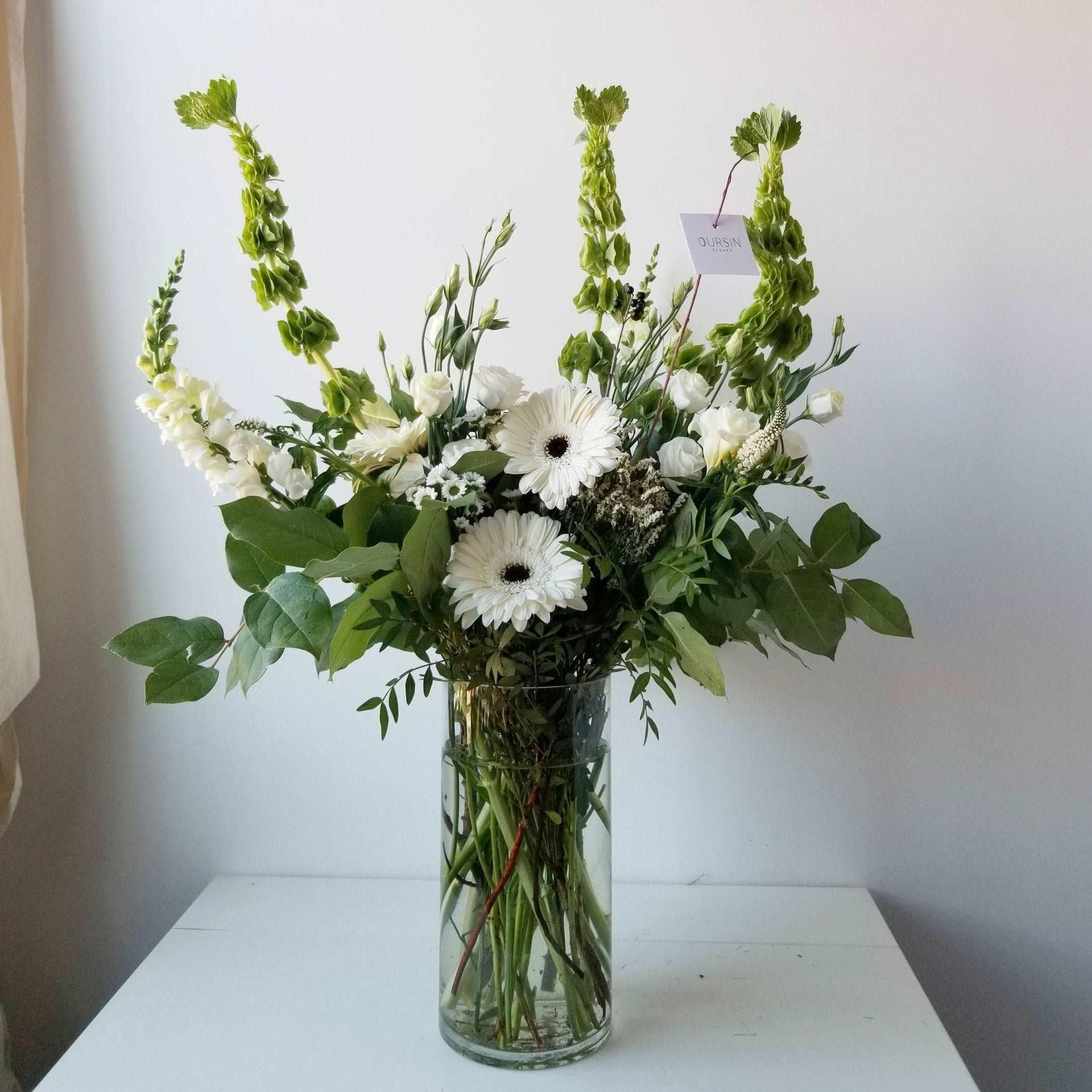 Arrangement floral funéraire haut - Oursin fleurs