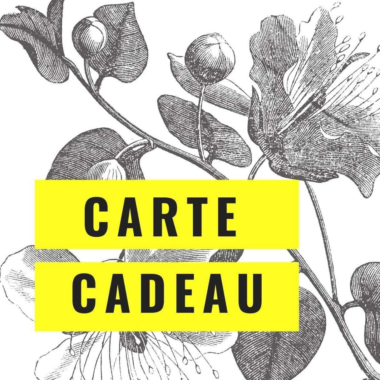Carte-cadeau 50$ BOUTIQUE PHYSIQUE