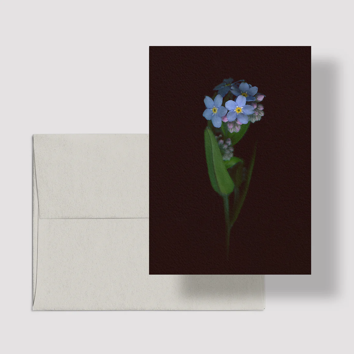 Forget-me-not" accompanying card