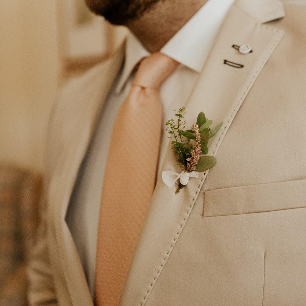 Boutonnière - Oursin fleurs