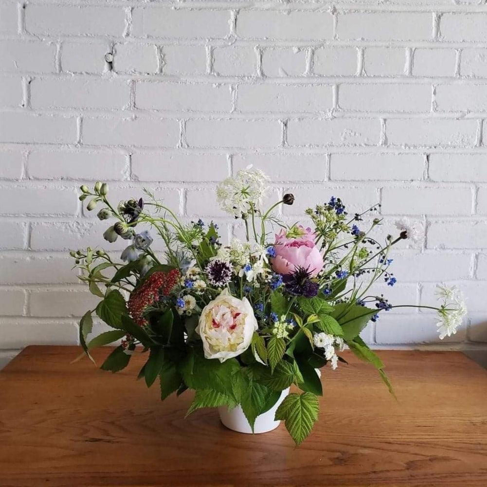 Centre de table - mariages - Oursin fleurs