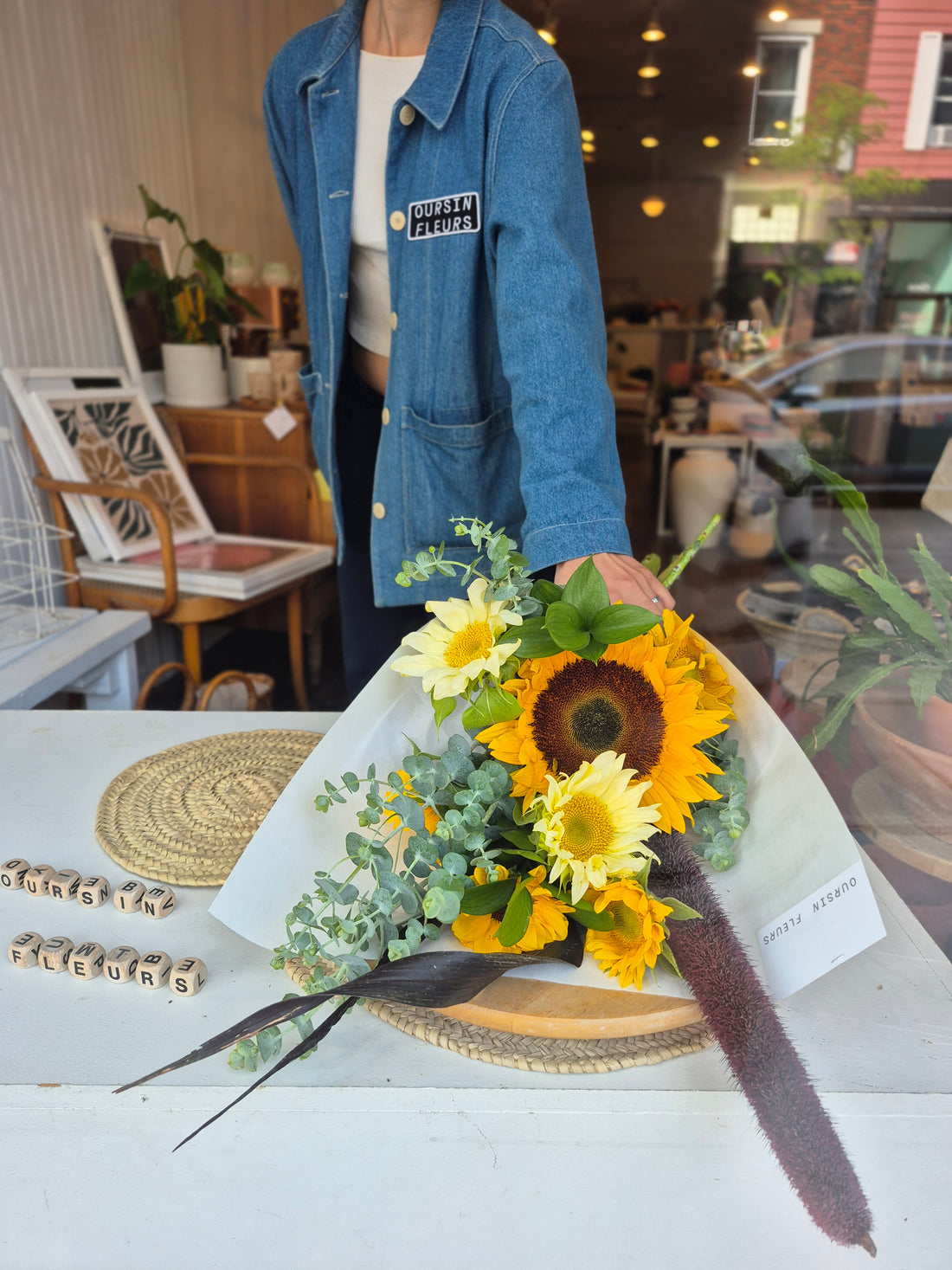 Bouquet de TOURNESOLS LOCAUX