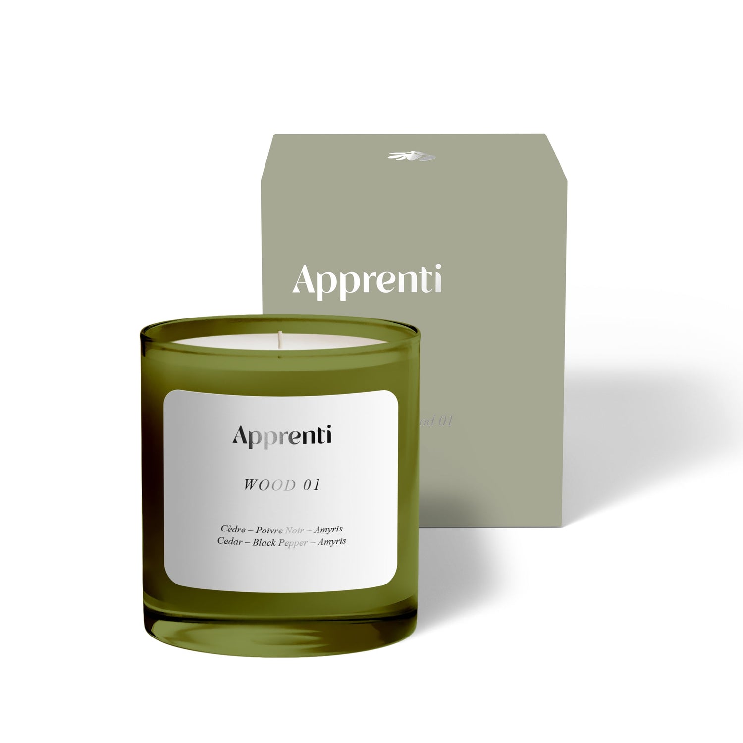 Bougie WOOD 01- Apprenti