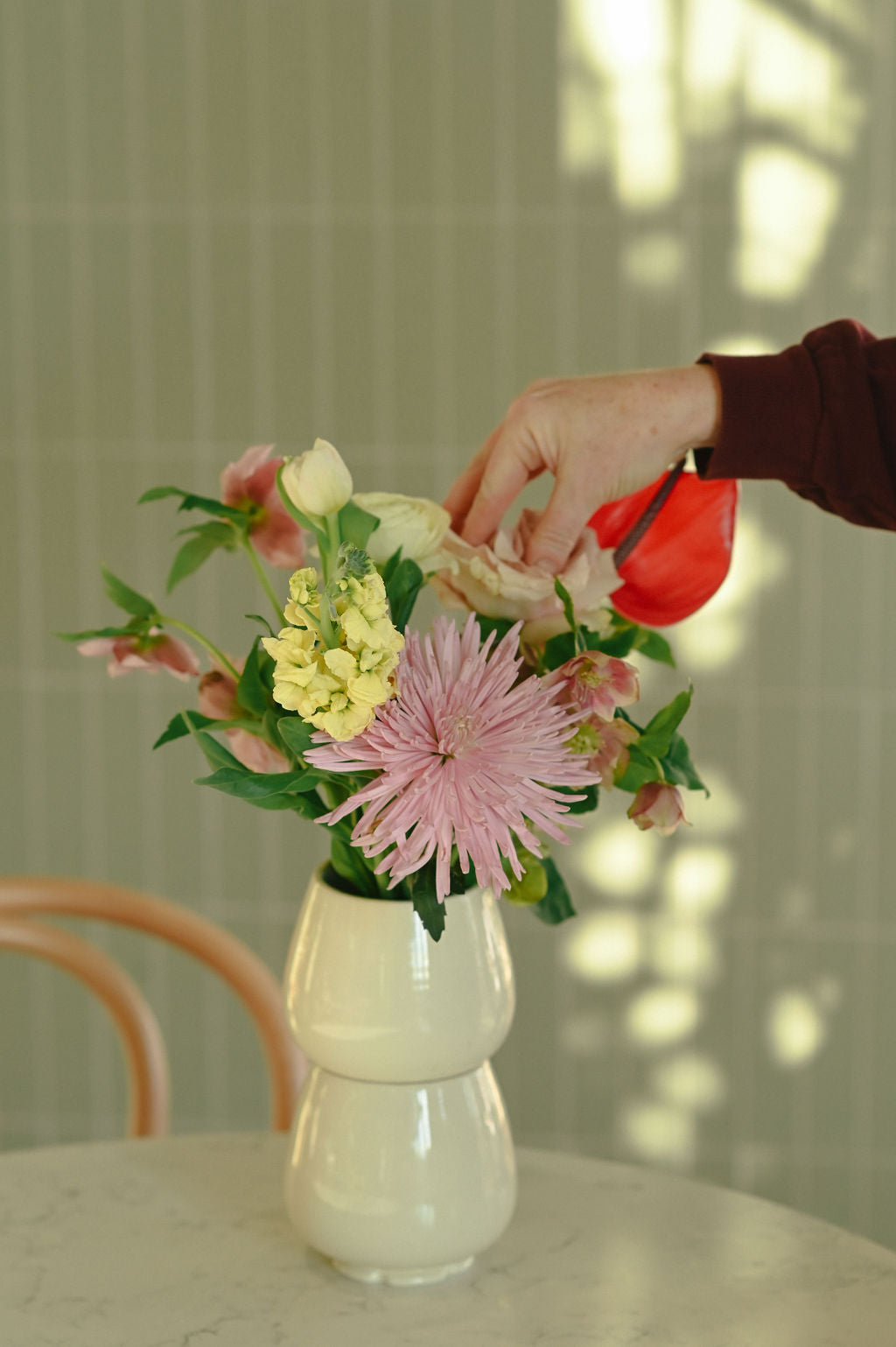 Bouquet et vase Goye