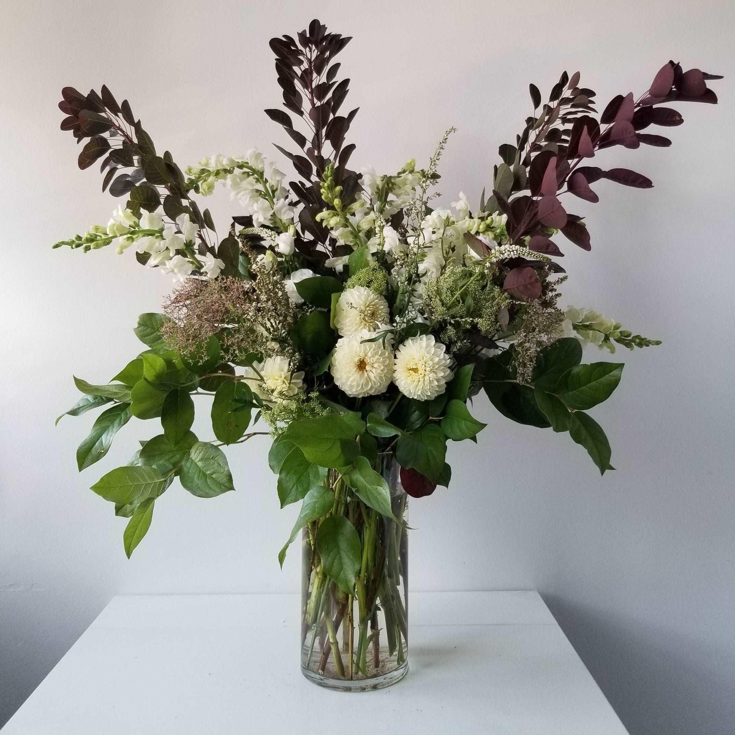 Arrangement floral funéraire haut - Oursin fleurs