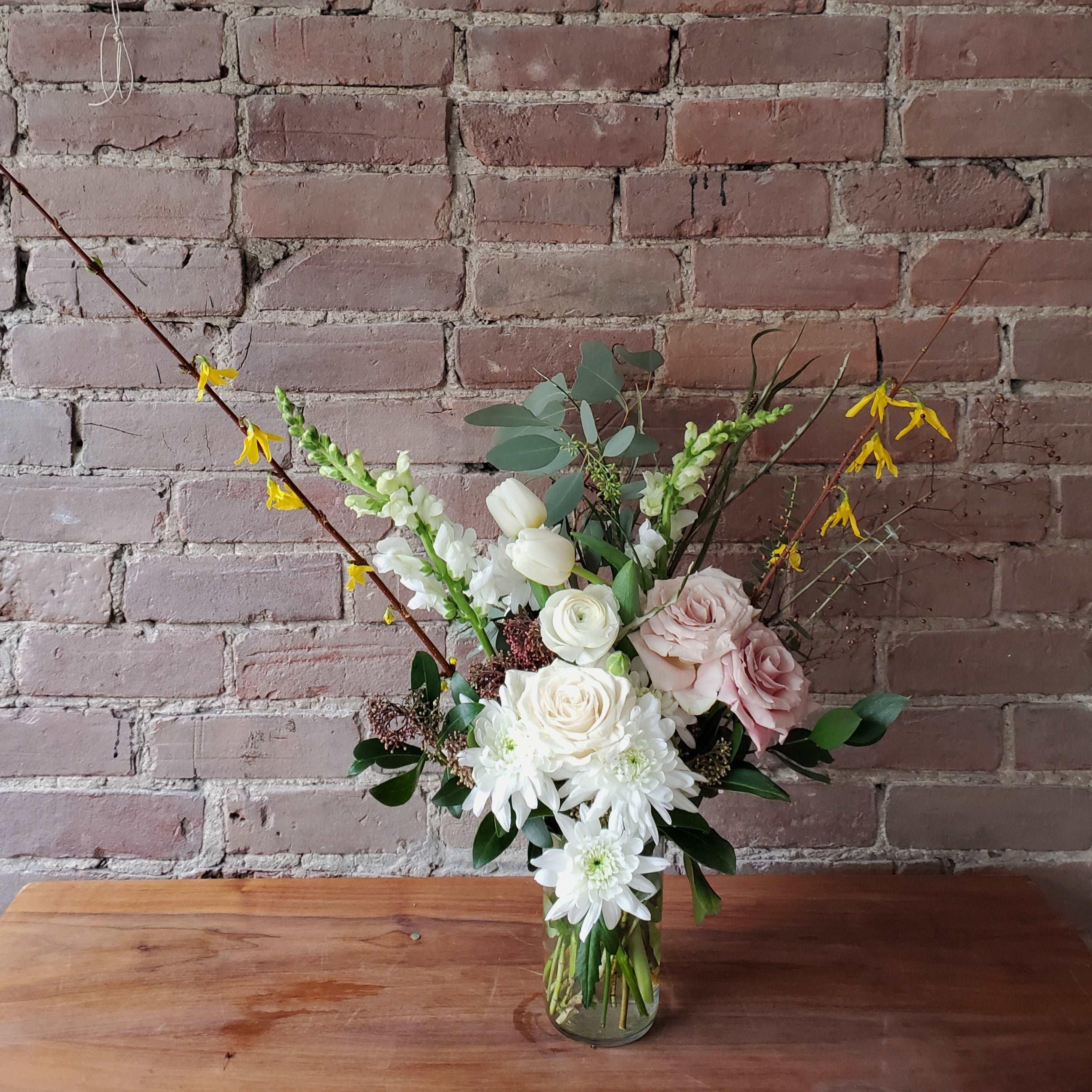 Atelier - Bouquet en vase - mercredi 12 avril - Oursin fleurs