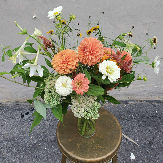 Atelier - Bouquet en vase - mercredi 12 avril - Oursin fleurs