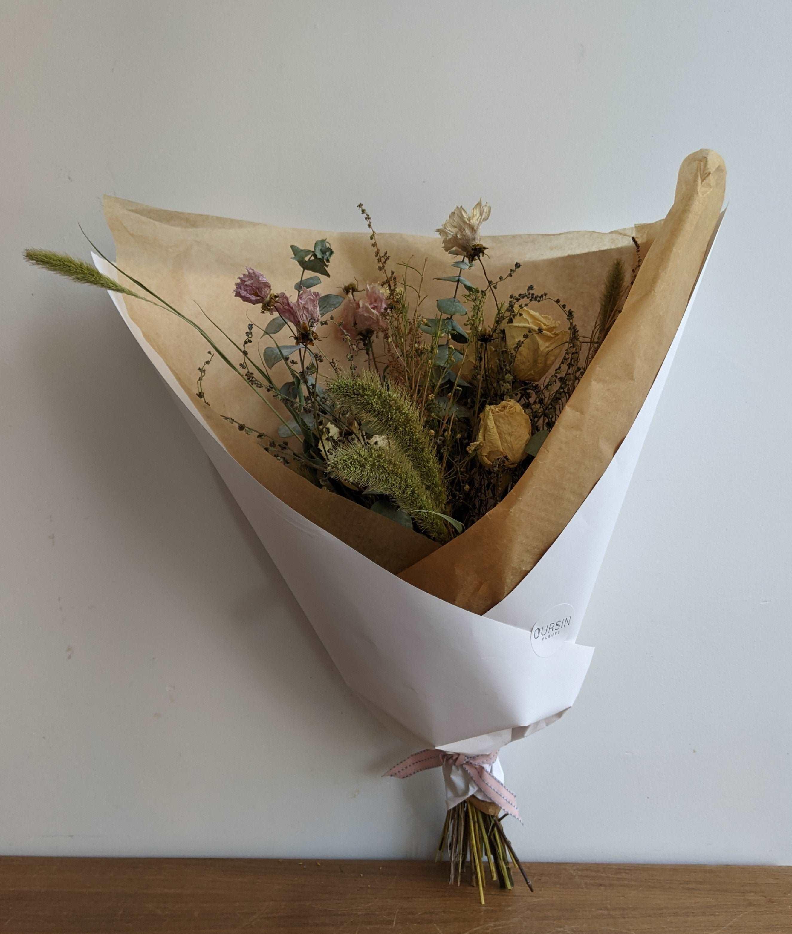 Bouquet de fleurs séchées du moment - Oursin fleurs